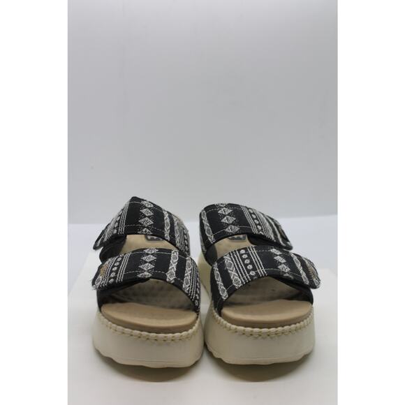 Hey Dude Black Whipstitch Delray Platform Slides sz 7 M - Picture 2 of 5